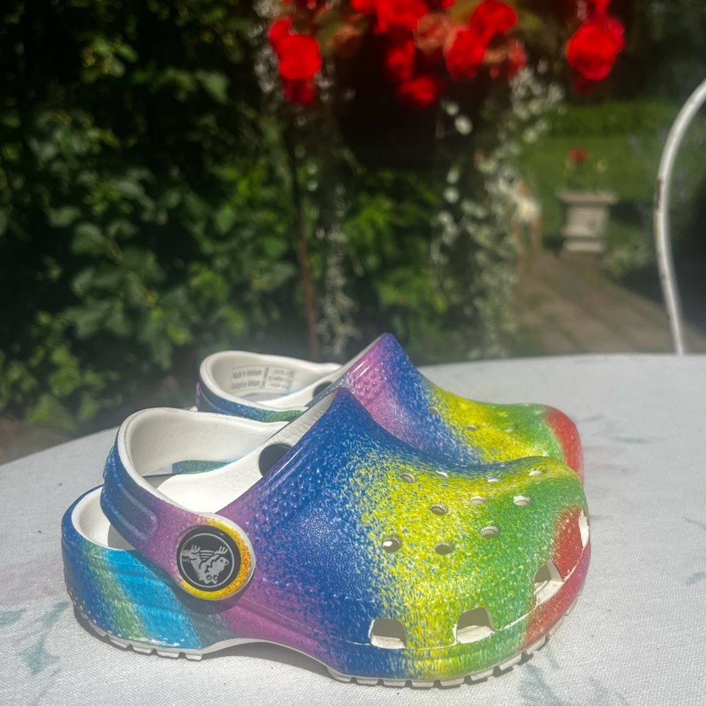 CROCS Kids Rainbow Gradient Classic Clog